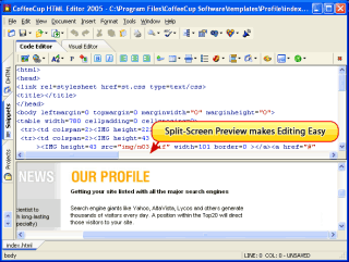 CoffeeCup Free HTML Editor 9.3