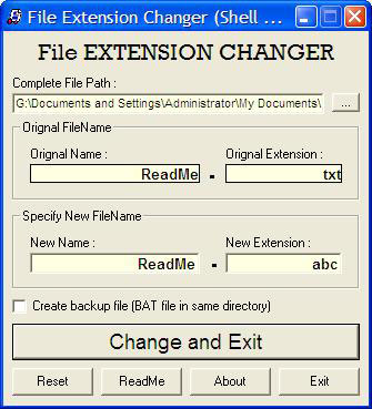 File Extension Changer 3.3