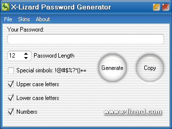 X-Lizard Password Generator 1.5