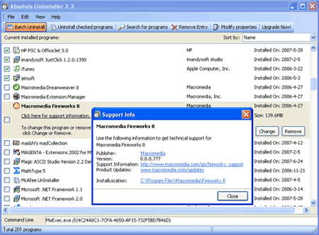 Absolute Uninstaller 2.5
