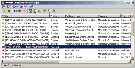 ActiveX Compatibiliy Manager 1.00