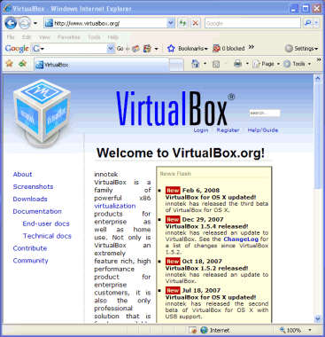 Virtual Box 2.1.4
