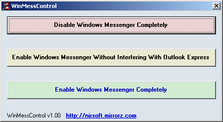 Win Mess Control 1.00