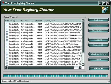 Your Free Registry Cleaner 1.0