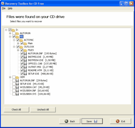 Recovery Toolbox for CD Free 1.0