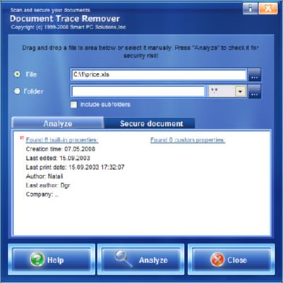 Document Trace Remover 3.5