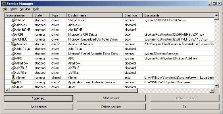 Free Windows Service Manager 1.0