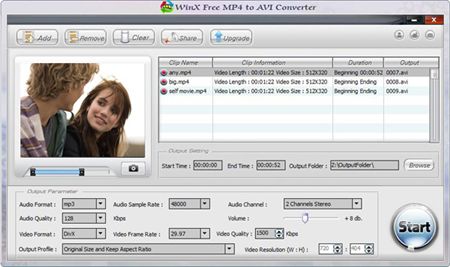 Free MP4 to AVI Video Converter 4.1.4