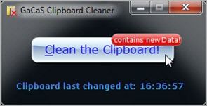 GaCaS Clipboard Cleaner 1.5