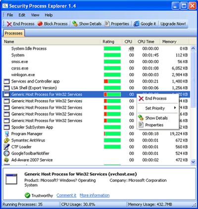 Security Process Explorer 1.6