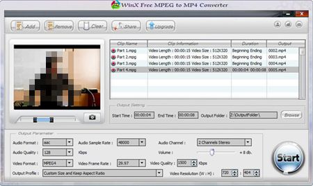 Free MPEG to MP4 Converter 2.0.2