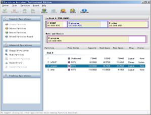 Free Partition Manager - Partition Assistant 2.1 Home Edition