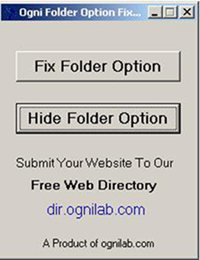 Free Folder Option Fixer 2.00