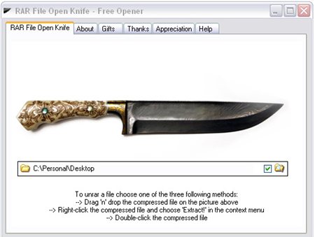 RAR File Open Knife 3.50