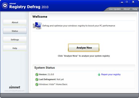 Registry Defrag 2010 2.1.0.0
