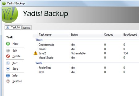 Yadis! Backup 1.9.12