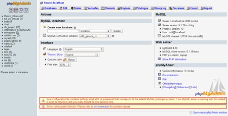 phpMyAdmin 3.3.5.1