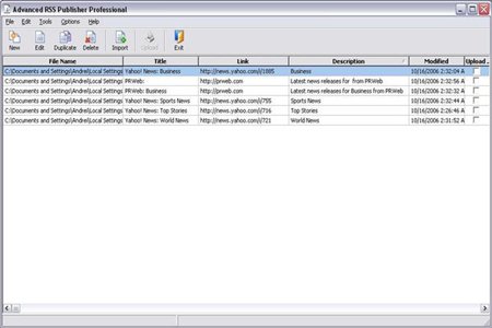 Advanced RSS Publisher Personal 3.33.67