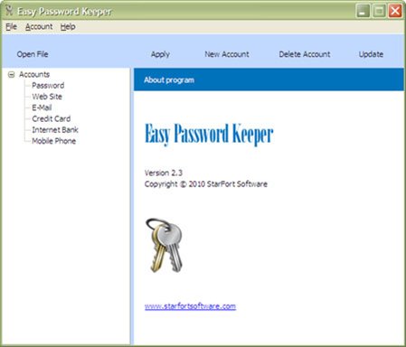Easy Password Keeper 2.5