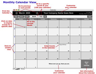 FileMaker Database Calendar 4