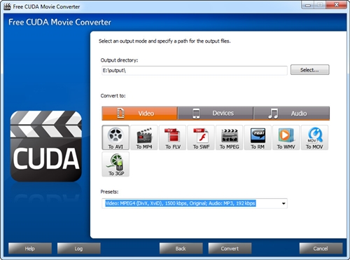 Free CUDA Movie Converter 4.5.1