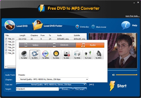 Free DVD to MP3 Converter 3.1.3