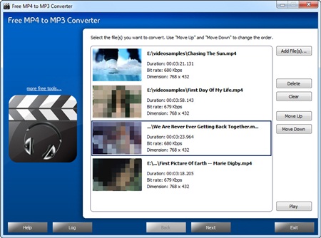 Free MP4 to MP3 Converter 4.1.2