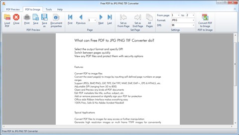 Free PDF to JPG PNG TIF Converter 4.5.8