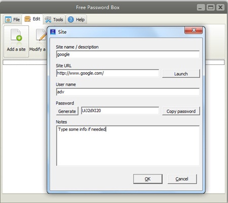 Free Password Box 2.5.2