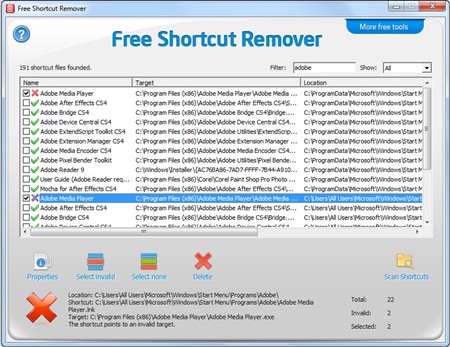 Free Shortcut Remover 4.2.6