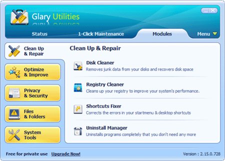 Glary Utilities Slim 2.38.0.1288