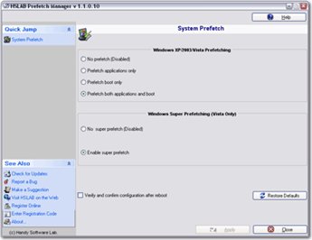 HSLAB Prefetch Manager Free 1.4.7.3