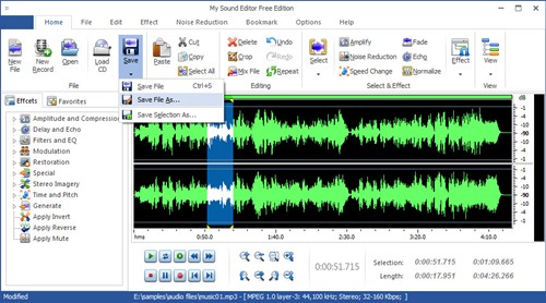 My Sound Editor Free Edition 5.2.1
