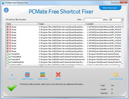 PCMate Free Shortcut Fixer 6.5.2