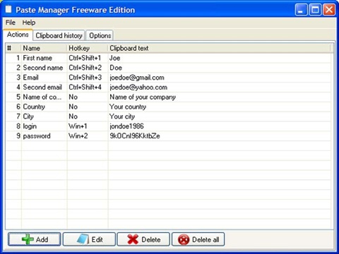 Free Paste Manager 2.3