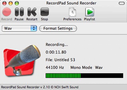 RecordPad Sound Recorder for Mac 5.24