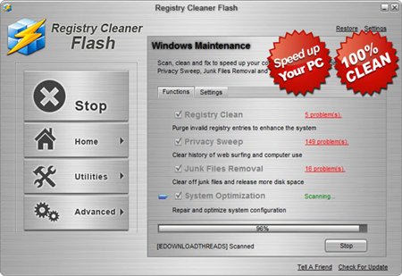 Registry Cleaner Flash 3.0.6.2