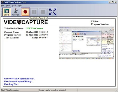SGS VideoCapture Free software 1.0.0