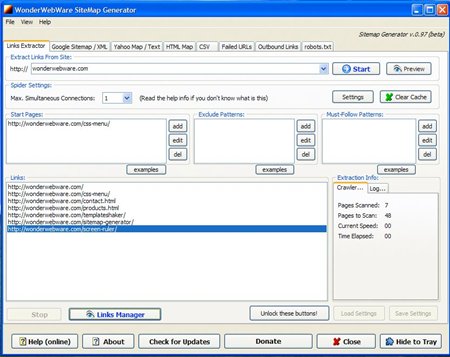 SiteMap Generator 0.971