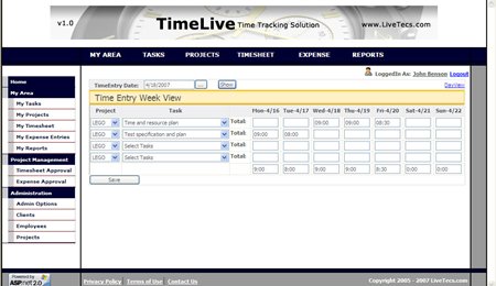 Free Timesheet Tool 3.9.1