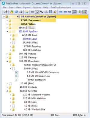 TreeSize Free 2.5