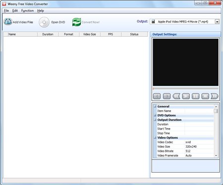 Weeny Free Video Converter 1.1