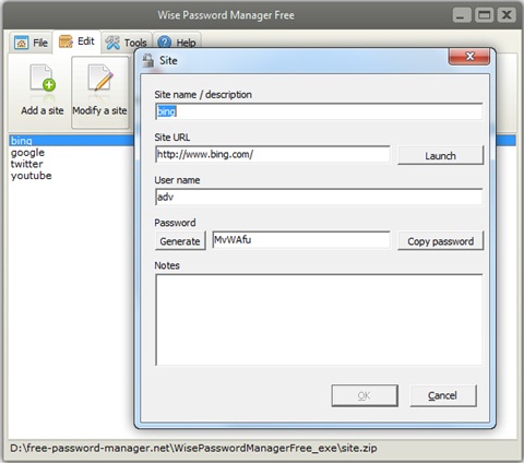 Free Wise Password Manager 5.5.7