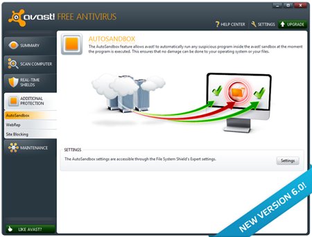 avast! Free Antivirus 6.0
