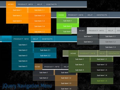 jQuery Navigation Menu Style 10 1.5